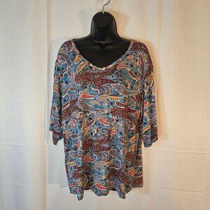 Colorful Paisley Blouse